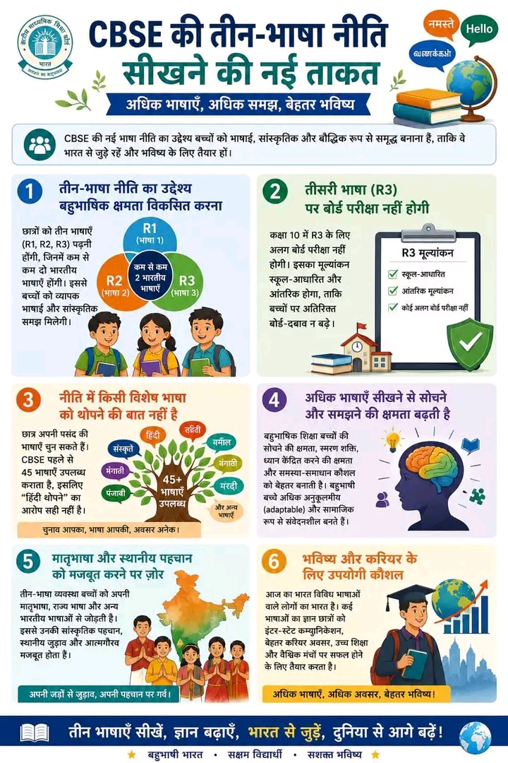 सी.बी.एस.ई. का त्रिभाषा सूत्र स्वागतयोग्य एवं प्रशंसनीय कदम : राम जी सिंह